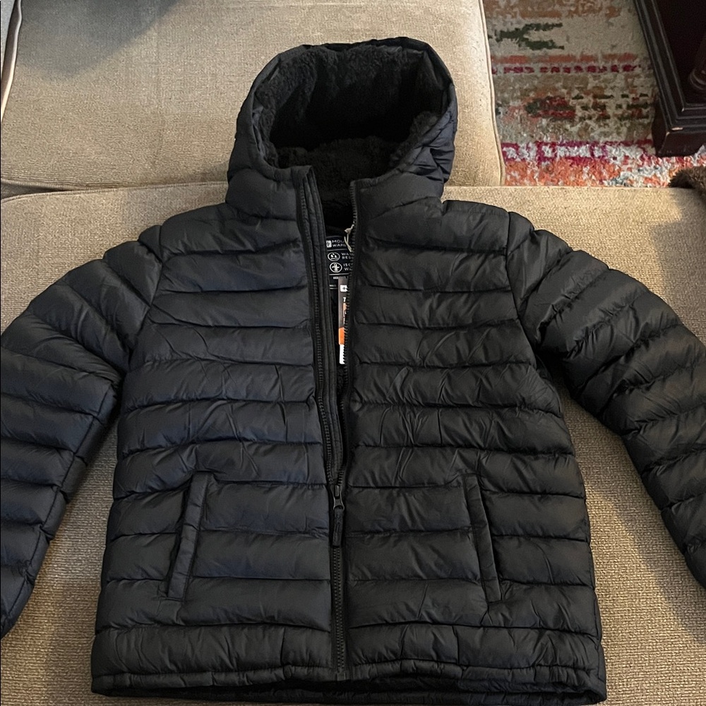 Kids Black Puffer Jacket
